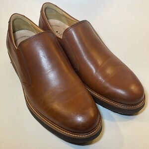 Samuel Hubbard Men’s 8 M Frequent Traveler Whisky Leather Slip-On Loafer Vibram